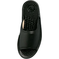 山一 紳士健康サンダル ブラック LL YI765b 1足　サンダル　メンズ