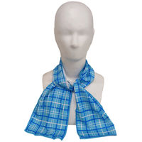 林 クールタオル 抗菌 ひんやり チェック ZL404200 1枚