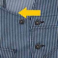 コーコス信岡　Dickies  D-719  ストレッチヒッコリー　オーバーオール XL ネイビー 1着（直送品）