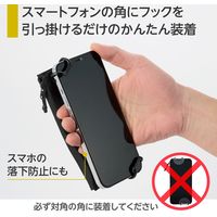 エレコム スマートウォレット/フラグメントケース/ブラック P-CLFC01BK 1個