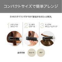 ヘアアイロン コンパクト 温度調節 2段階【140℃-180℃】 ホワイト TB460A-W テスコム 1個（直送品）