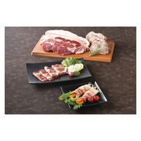 牛一 鹿児島県産黒豚生ハム・パンチェッタ(生ベーコン)・ローストポーク 24191645 1個（直送品）