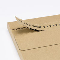 アスクル 「現場のチカラ」薄型ダンボールケース 220×160×20mm 1パック（10枚入） オリジナル