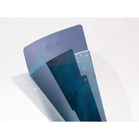 デザインフィル 3ポケットクリアホルダー A5スリム フラップ付き 星空柄 35468006 1セット(1個×5)