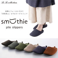 センコー SDS スムージィパイル スリッパ L:約24-26cm ブラック BBC231020 1足（直送品）