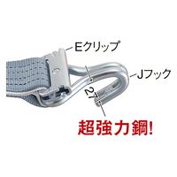 パーマンコーポレーション ベルト荷締機ラッシングベルト巾50固定1.5m巻取5mJフックEクリップ 6477600000 1個（直送品）