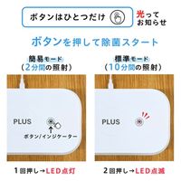 プラス UV除菌ケース USC-101WH 1台（直送品）