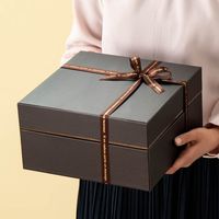 ヘッズ クラシカルライン二段貼箱-LL(4個) CLI-HBLL 1セット(3パック×4個)（直送品）