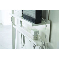 山崎実業 デスク下ケーブル&ルーター収納ラック 05461 1セット(2台)（直送品）