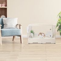 クリアフロント80 うさぎ ケージ 小動物用 ラビットケージ キャスター付 1個 ジェックス