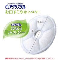 ピュアクリスタル 犬猫兼用 お口すこやかフィルター 全円タイプ 給水器用フィルター 1箱（2個入）ジェックス