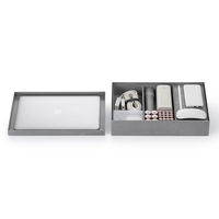 吉川国工業所 タイディアップボックス S2412（インナー浅型） グレー TD-01_Gy 1個