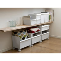 吉川国工業所 コンテナーワイド（浅・深）セット ホワイト JTSR-02_W 1セット