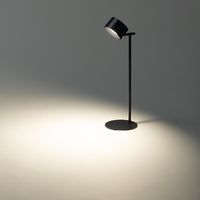 LEDデスクライト 3wayマグネットライト ブラック 丸タイプ スタンド ウォール 充電式 調光 SDL05W01BK 1個