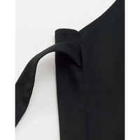 ボンマックス Vネックエプロン ブラック L FK7184 1枚