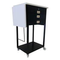 【軒先渡し】ストア・エキスプレス スチール製作業台 オープンタイプ 錠付き 黒【完成品でお届け】 6948-1168 1台 61-146-7-2（直送品）