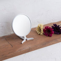 永井興産 手鏡 BALLOON（バルーン） ホワイト 幅120×奥行12×高さ208mm NK-295 1個