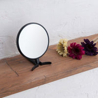 永井興産 手鏡 BALLOON（バルーン） ブラック 幅120×奥行12×高さ208mm NK-295 1セット（1個×2）