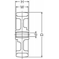 ハンマーキャスター ハンマーキャスター(ウレタン車) 439EーUR 439EーUR100 1セット(3個)（直送品）