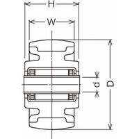ハンマーキャスター ハンマーキャスター(ウレタン車) 439SーUB 439SーUB150 1個（直送品）
