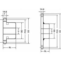 三興製作所 SM80 ステンレススプロケット 1列新B型 SM80B35 1個（直送品）