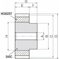 小原歯車工業 平歯車|融着平歯車 NSU NSU2.5ー60 1個（直送品）
