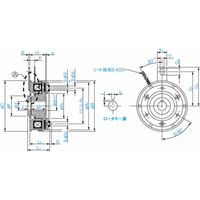 三木プーリ 励磁クラッチ CS形(ベアリング取付) CSー08ー31Gー24VーR15DINーA15DIN 1個（直送品）