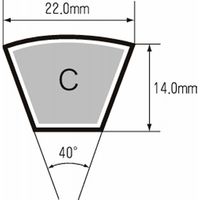 三ツ星ベルト Vベルト C形 C71 1個（直送品）
