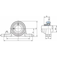 不二越 ベアリングユニット UPタイプ UP005E 1個（直送品）