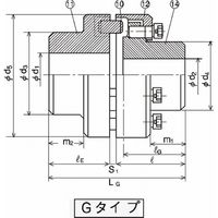 三ツ星ベルト チャンカップリング ノーメックスシリーズ Gタイプ G97 1個（直送品）