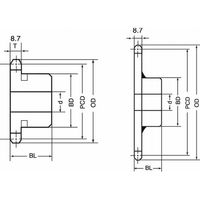 三興製作所 SM50 ステンレススプロケット 1列新B型 SM50B26 1個（直送品）