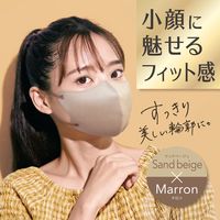 白元アース <大容量>ビースタイル立体タイプふつうサイズ サンドベージュ×マロン20枚 58192-0 1箱(20枚入)