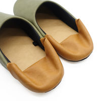 ラッキー産業 抗菌合皮レザーバブーシュL グリーン BACO23901GN 1足