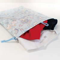 コッカ 巾着 大 ユニコーン（青） CS-1290 1A 1個