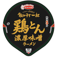 エースコック タテロング 飲み干す一杯 鶏とん濃厚味噌ラーメン 大盛り 1セット（12個）