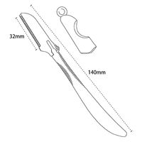 フィフティ・ヴィジョナリー L字カミソリ(セーフガード付) FV-KS-002 1袋(50本)