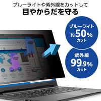 液晶保護フィルター のぞき見防止 抗菌 DELL 7340(13.3インチ) EF-PFKDE03 エレコム 1個（直送品）
