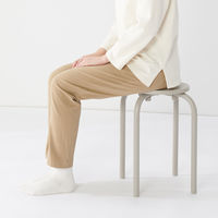 無印良品 スチールパイプスタッキングスツール ウォームグレー 幅28.5×奥行28.5×高さ45cm 1セット（1脚×5）良品計画