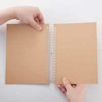 無印良品 リフィルノート 本体 クラフト表紙 A5 20穴 ベージュ 1セット（1冊×2） 良品計画