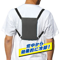 マイアイス 背中クーラー ケンユー グレー 1個 ひんやりグッズ 冷却 背中を冷やす  繰り返し 保冷