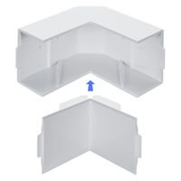 サンワサプライ 配線ダクト(内外L型・ホワイト) CA-KK60DR 1個（直送品）