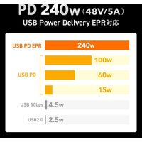 サンワサプライ USB2.0 Type-C PD240W対応 ケーブル KU-CCPE10 1本（直送品）