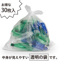 ケミカルジャパン CTー102N 透明ポリ袋 45L 30P 4991437220115 1セット(1冊入×20束 合計20冊)（直送品）
