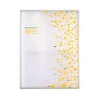 ハクバ写真産業 ビュートプラス Lサイズ 80枚収納 小花イエロー ABP-L80KYL 1個 62-9752-26（直送品）