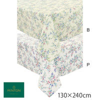 川島織物セルコン MINTON テーブルクロス HM1224 130×240cm ブルー HM1224_37B 1枚（直送品）