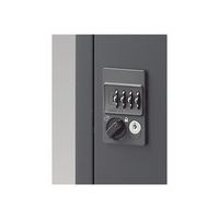 生興 A4判対応書庫ASK ブラック H750mm 上置用 2人用メールボックス W880 ASK-32M2 1台 65-3698-07（直送品）