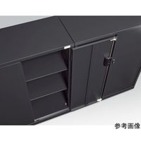 生興 A4判対応書庫ASK ブラック H1110mm 下置用 両開き W880 ASK-34H 1台 65-3698-08（直送品）