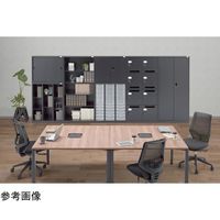 生興 A4判対応書庫ASK ブラック H1860mm 下置用 オープン書庫 W880 ASK-36K 1台 65-3698-16（直送品）