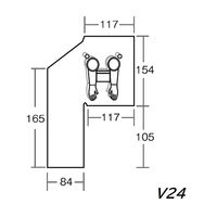 AVAIL アスベスト除去用グローブバッグ 縦パイプ用 V24 J2633-24 1箱(15枚入)（直送品）