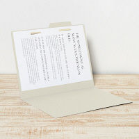 フォルダー（個別フォルダー）　A4　ライトグレー　FL-001IF　87833　1袋（10枚入）